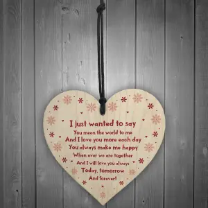 Handmade Anniversary Gift For Him Or Her Wood Heart Valentines Gift For Husband Wife