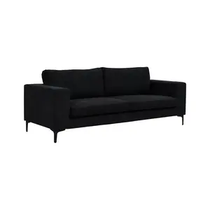 Bolero Sofa , 3,seater , Black fabric