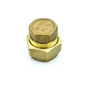 Conex 15mm Ending Cap Adaptor Brass Compression Fittings Connector Pipe Finishing