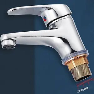 Wash Basin Faucet Household Bathroom Wash Basin Faucet Countertop Alloy