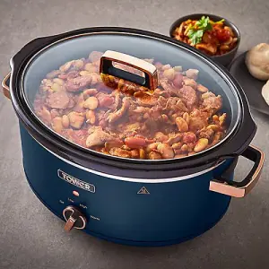 Tower Cavaletto 6.5 Litre Slow Cooker Midnight Blue