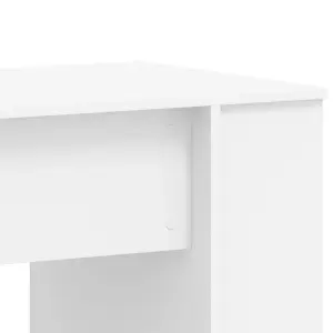 Berkfield Desk White 140x50x75 cm Engineered Wood