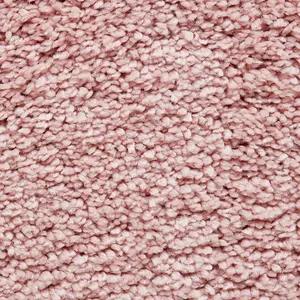 Pink Plain Shaggy Modern Easy to Clean Rug for Living Room Bedroom and Dining Room-160cm X 220cm