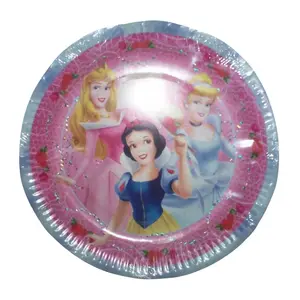 Disney Princess Paper Party Plates (Pack of 10) Pink/White (One Size)