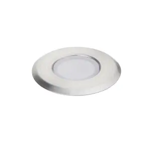 Luminosa Cove LED Outdoor Recessed Guide Marine Grade Brushed Stainless Steel 4000K IP67