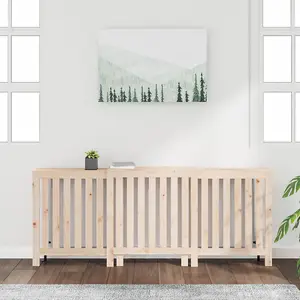 Berkfield Radiator Cover 210x21x85 cm Solid Wood Pine