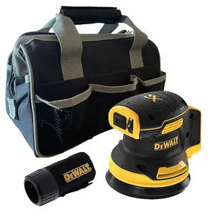 Dewalt DCW210N Brushless 18v XR Random Orbital Sander 125mm Dust Bag + Tool Bag