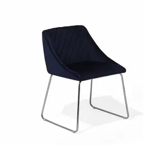 Kirkhill Upholstered Dining Chair (Set of 2) Navy Blue