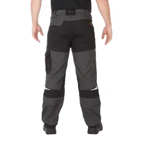 Site Black & grey Men's Multi-pocket trousers, W34" L32"