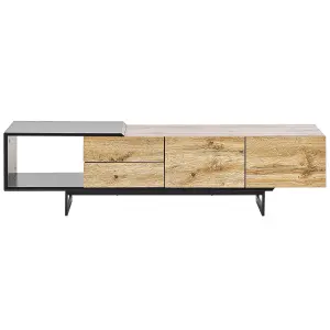 Beliani Modern TV Stand Light Wood FIORA