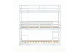 Birlea Tressa Triple Bunk Bed In White