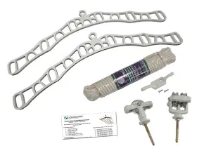 6 Lath Kit - WHITE, with rope and instructions