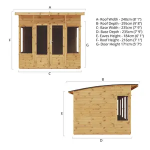 Mercia 8 x 8ft Premium Helios Summerhouse No