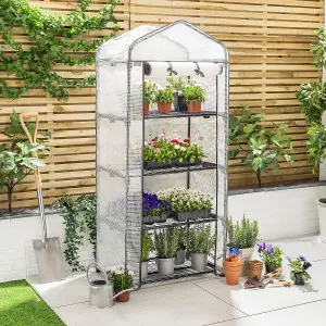 Mini Greenhouse 4 Tier Small Garden Grow House Reinforced PE