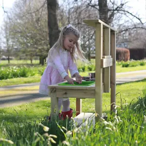 Rebo Muddy Mischief Childrens Outdoor Mud Kitchen Sand Pit - Chamomile