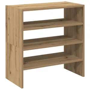 Berkfield Shoe Racks 2 pcs Stackable Artisan Oak 60x30x30.5 cm