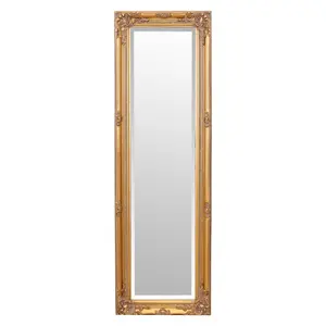 Andrews Flat Wall Mirror Antique Gold / 100cm x 70cm W