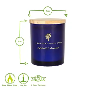 Nicola Spring - Soy Wax Scented Candle - 130g - Patchouli & Rosewood