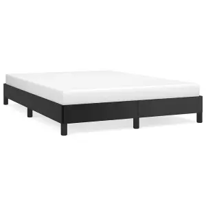 Berkfield Bed Frame Black 135x190 cm 4FT6 Double Faux Leather