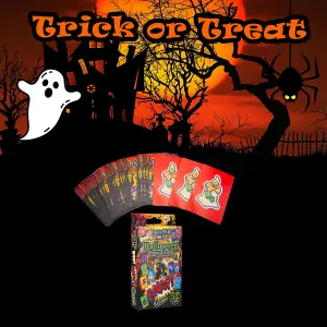 Halloweem Snap Card Game Haunted House Pack Trick or Treat Party  MultiColour