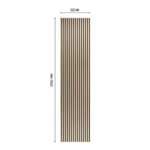 Premium Acoustic Slat Wall 2.95m x 0.6m