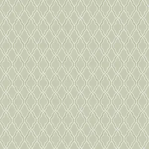 Galerie Italian Style Green Geometric Trellis Wallpaper Roll