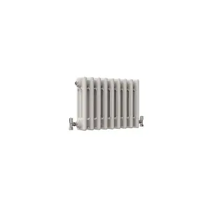 Horizontal White Triple Column Radiator (H) 300mm x (W) 425mm, 1320 BTU.