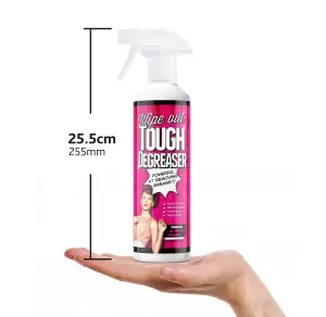 Wipeout - Tough Degreaser Spray - Multi Use for Most Surfaces, Removes Fat, Grease & Oil Easily - 500ml