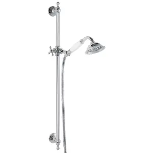 Ferro Retro Nostalgia Chrome Plated Plastic Shower Colum Set with Sliding Head