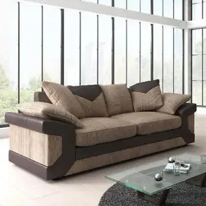 Brown Dion Sofa Suite 3 Luxurious Comfort & Timeless Style