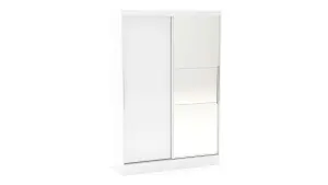 Birlea Lynx 2 Door Sliding Wardrobe With Mirror White