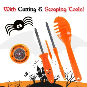 Halloween Pumpkin Carving Set and Stencils, Pumpkin Carving, Accessories,