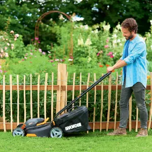 WORX WG743E.1 40V 40cm Cordless Lawn Mower with  2 x 4.0Ah Batteries and Charger