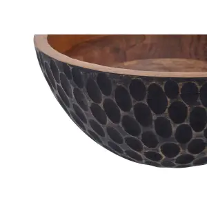 Interiors by Premier Kara Small Wooden Bowl