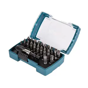 Makita D-74762 32 Piece Screwdriver Drill Bit Set Quick Release Magnetic Holder