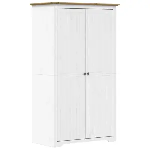 Wardrobe BODO White and Brown 101x52x176.5 cm Solid Wood Pine