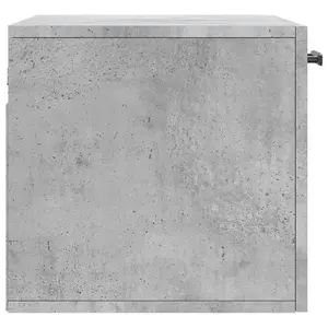 Berkfield Wall Cabinet Concrete Grey 60x36.5x35 cm Engineered Wood