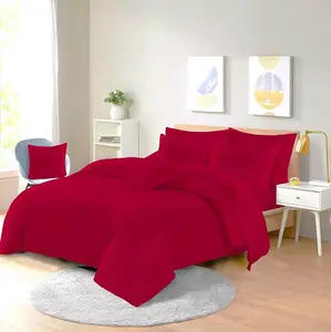 Easy Care Poly-cotton Plain Dyed Duvet Cover Set