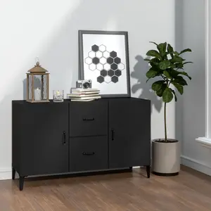 Jerrell Sideboard 100x36x60 cm Engineered Wood Black