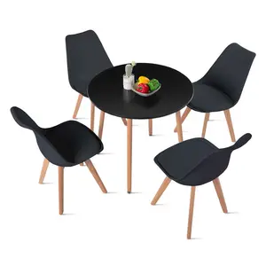 Workington 4 - Person Dining Set Black