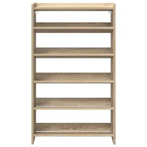 Berkfield Shoe Rack Sonoma Oak 60x25x100 cm Engineered Wood