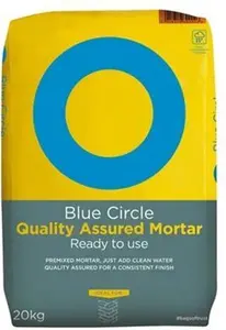 Blue Circle Quality Assured Mortar, 20Kg Bag - Ready Mixed