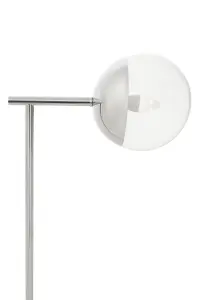 Interiors by Premier Sturdy Chrome Finish Metal Floor Lamp, Versatile Tall Lamp On The Floor, Effortlessly Elegant Bedroom Lamp