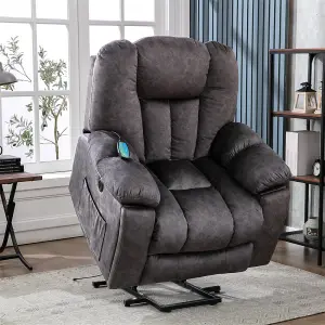 Power Massage Lift Recliner Chair with Heat & Vibration for Elderly, Heavy Duty and Safety Motion Reclining Mechanism