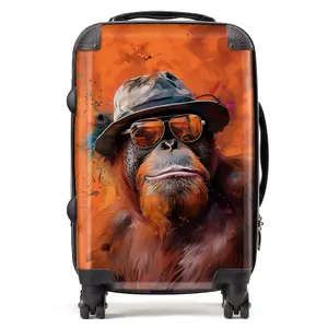 Orangutan In Glasses Suitcase - Cabin