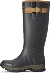 Women's Burford Waterproof Rubber Boots In Brown Leather, B Medium Width, Size 7.5, By Ariat