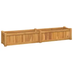 Berkfield Raised Bed 150x30x25 cm Solid Wood Teak