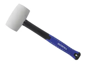 Faithfull White Fibreglass Rubber Mallet Hammer 24oz FAIRMWF24