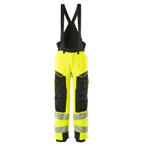 Mascot Accelerate Safe Winter Trousers with Kneepad Pockets (Hi-Vis Yellow/Black)  (XXX large)