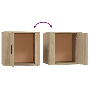 Berkfield Bedside Cabinets 2 pcs Sonoma Oak 50x39x47 cm